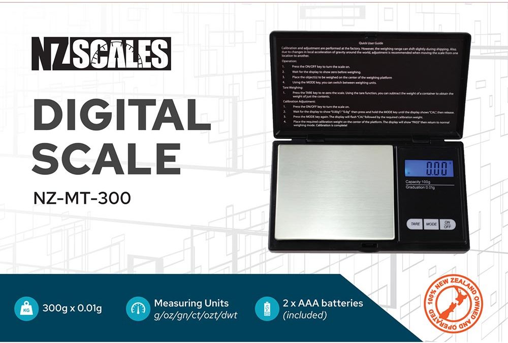 NZ Digital Scale NZ-MT-300 300 x 0.01g